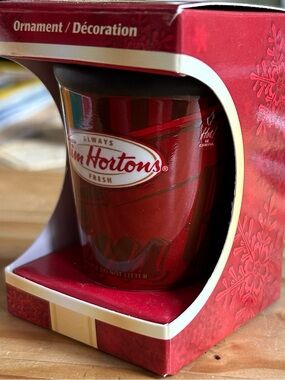 Tim Hortons to go Coffee Cup Ornament, 2010 Christmas Tree Collectibles